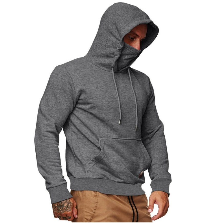 Youthful Hooded Sweatshirts for Men and Women with Face Mask – Stylish and Versatile for Every Occasion